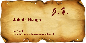 Jakab Hanga névjegykártya